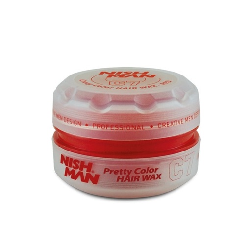 NISHMAN || PRETTY COLOR HAIR WAX RED C7