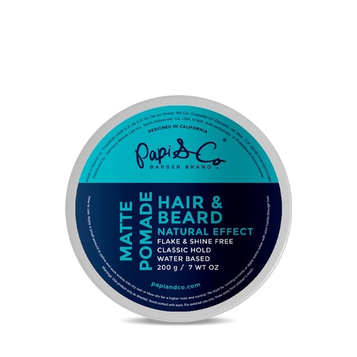 PAPI & CO	MATTE POMADE HAIR & BEARD	NATURAL EFFECT